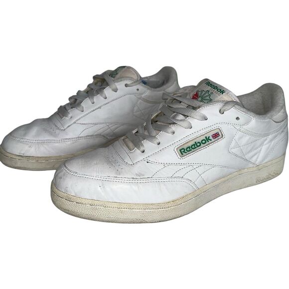 Reebok Club C 85 Chalk White Green Mens 11W Retro 90s Vintage Sneakers - Picture 7 of 16